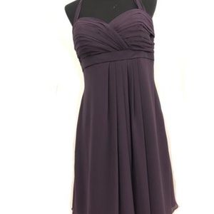 Bill Levkoff Halter Rushing Short Formal Dress